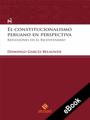 cover image of El constitucionalismo peruano en perspectiva